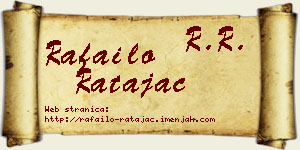 Rafailo Ratajac vizit kartica